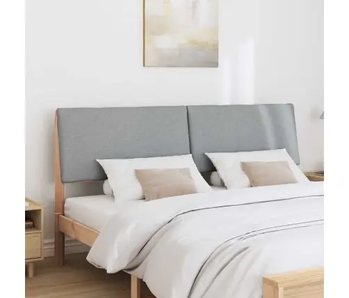 Mīkstināts Gultas Galvgalis Gaiši Pelēks 180 Cm Vidaxl