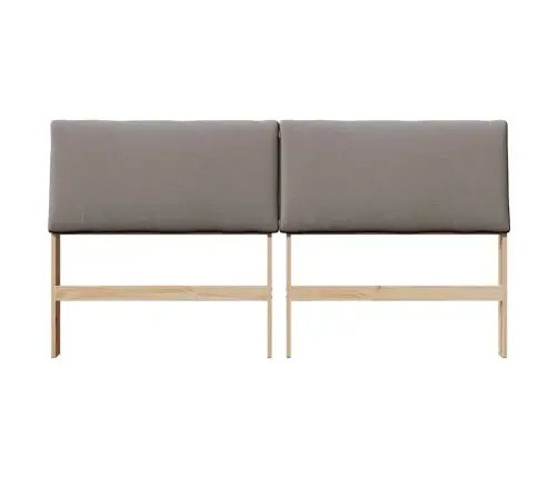 Apmušta Lovos Galvūgalis Taupe 180 Cm Kietos Pušies Mediena