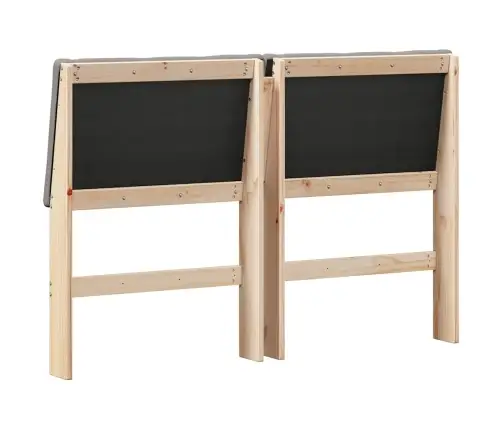 Polsterdatud Voodiots Pruunikashall 160 Cm Tahke Mänd