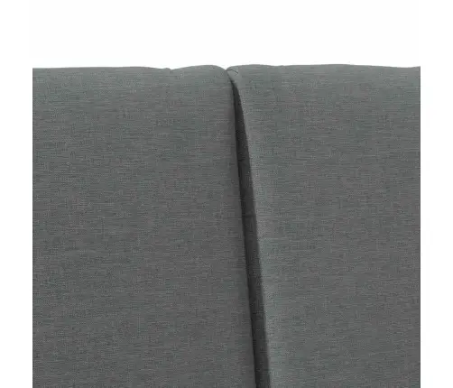 Mīkstināts Gultas Galvgalis Tumši Pelēks 150 Cm Vidaxl