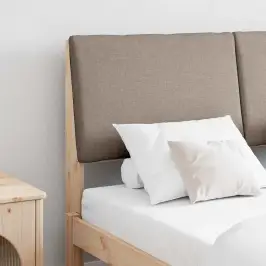 Mīkstināts Gultas Galvgalis Pelēkbrūna 140 Cm Vidaxl