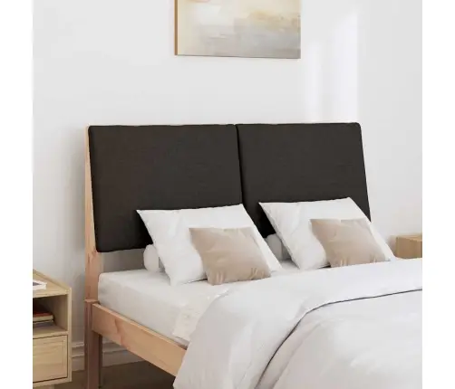 Apmušta Lovos Galvūgalis Juoda 135 Cm Kietos Pušies Mediena
