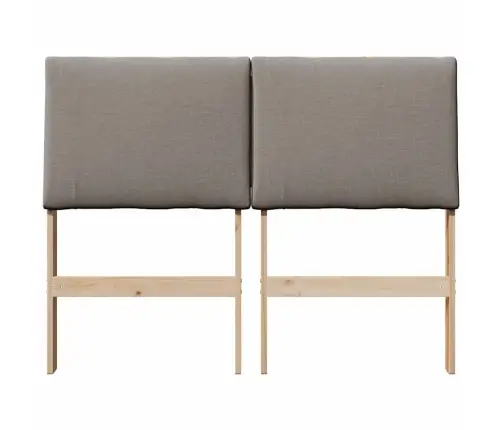 Apmušta Lovos Galvūgalis Taupe 135 Cm Kietos Pušies Mediena