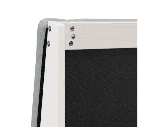 Polsterdatud Voodiots Helehall 100 Cm Tahke Mänd