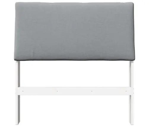 Polsterdatud Voodiots Helehall 90 Cm Tahke Mänd Polsterdatud Voodiots Helehall 90 Cm Tahke Mänd