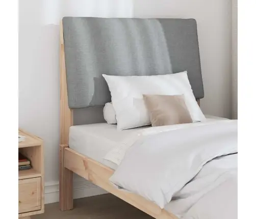 Polsterdatud Voodiots Helehall 80 Cm Tahke Mänd