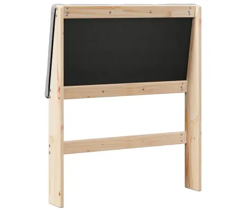 Polsterdatud Voodiots Helehall 80 Cm Tahke Mänd