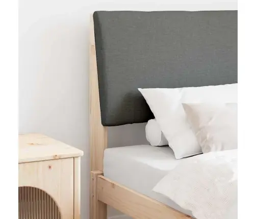 Polsterdatud Voodiots Tumehall 80 Cm Tahke Mänd