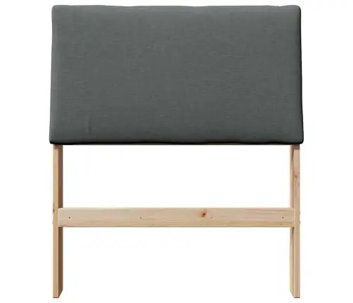 Polsterdatud Voodiots Tumehall 80 Cm Tahke Mänd