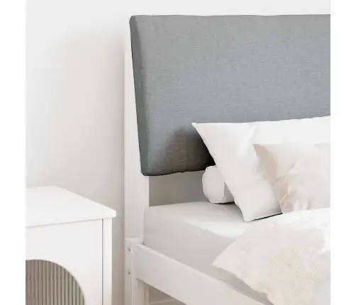 Polsterdatud Voodiots Helehall 80 Cm Tahke Mänd