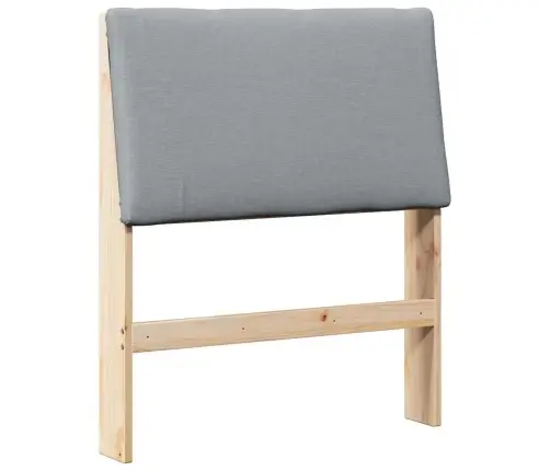 Polsterdatud Voodiots Helehall 75 Cm Tahke Mänd