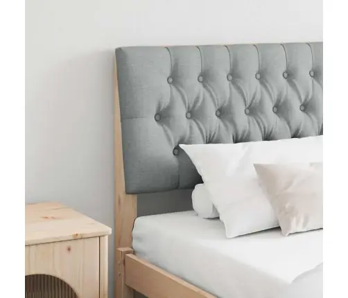 Mīkstināts Gultas Galvgalis Gaiši Pelēks 200 Cm Vidaxl