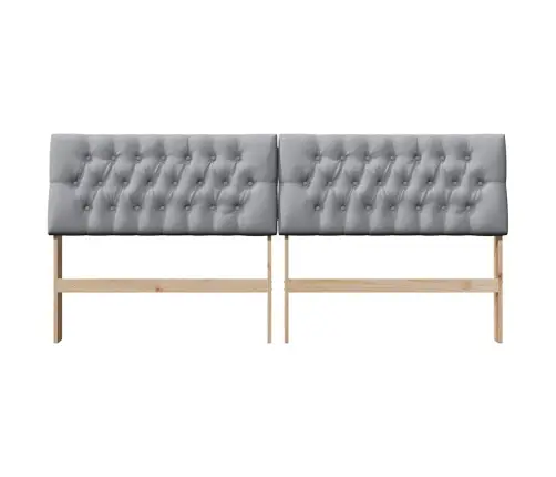 Mīkstināts Gultas Galvgalis Gaiši Pelēks 200 Cm Vidaxl