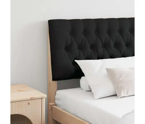 Apmušta Lovos Galvūgalis Juoda 200 Cm Kietos Pušies Mediena