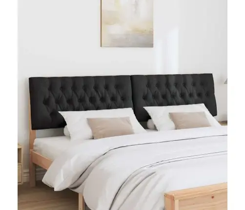 Apmušta Lovos Galvūgalis Juoda 200 Cm Kietos Pušies Mediena