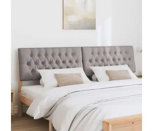 Polsterdatud Voodiots Pruunikashall 200 Cm Tahke Mänd