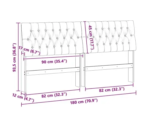 Polsterdatud Voodiots Helehall 180 Cm Tahke Mänd