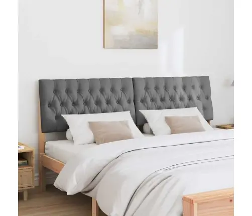 Mīkstināts Gultas Galvgalis Tumši Pelēks 180 Cm Vidaxl