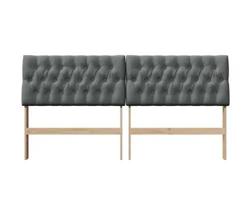 Mīkstināts Gultas Galvgalis Tumši Pelēks 180 Cm Vidaxl