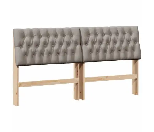 Apmušta Lovos Galvūgalis Taupe 180 Cm Kietos Pušies Mediena