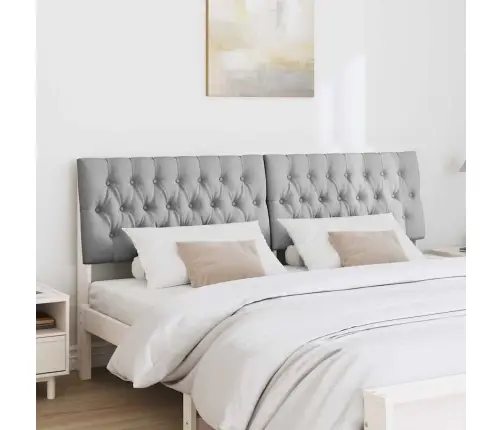 Mīkstināts Gultas Galvgalis Gaiši Pelēks 180 Cm Vidaxl