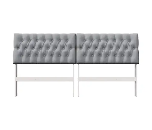 Mīkstināts Gultas Galvgalis Gaiši Pelēks 180 Cm Vidaxl