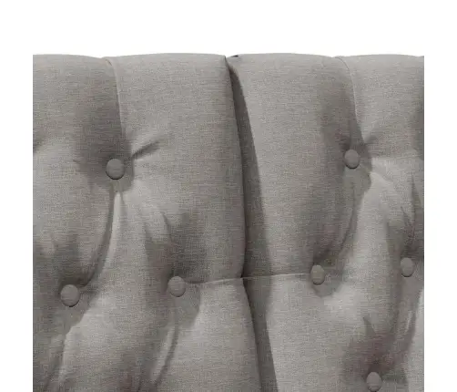 Polsterdatud Voodiots Pruunikashall 160 Cm Tahke Mänd