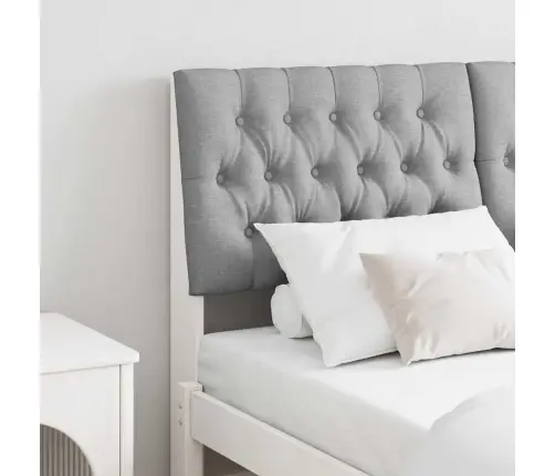 Mīkstināts Gultas Galvgalis Gaiši Pelēks 160 Cm Vidaxl