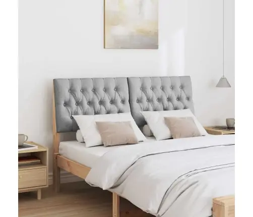 Mīkstināts Gultas Galvgalis Gaiši Pelēks 150 Cm Vidaxl