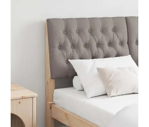 Apmušta Lovos Galvūgalis Taupe 150 Cm Kietos Pušies Mediena