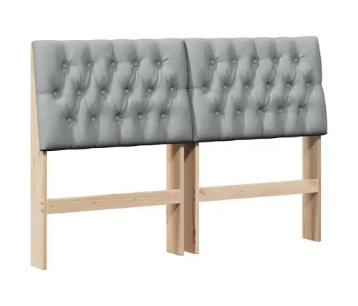 Mīkstināts Gultas Galvgalis Gaiši Pelēks 140 Cm Vidaxl