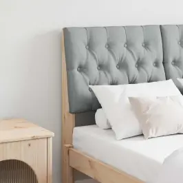 Mīkstināts Gultas Galvgalis Gaiši Pelēks 120 Cm Vidaxl