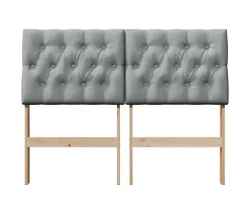 Mīkstināts Gultas Galvgalis Gaiši Pelēks 120 Cm Vidaxl