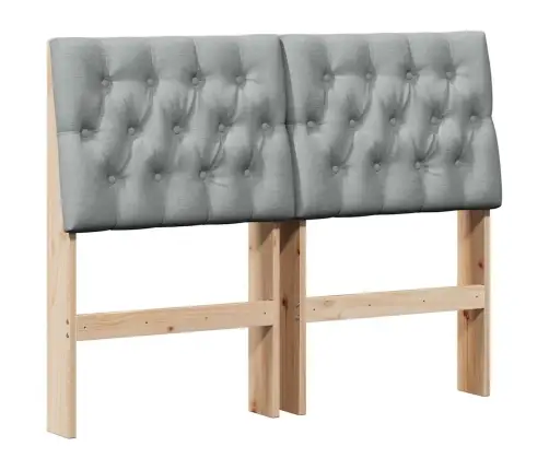 Mīkstināts Gultas Galvgalis Gaiši Pelēks 120 Cm Vidaxl