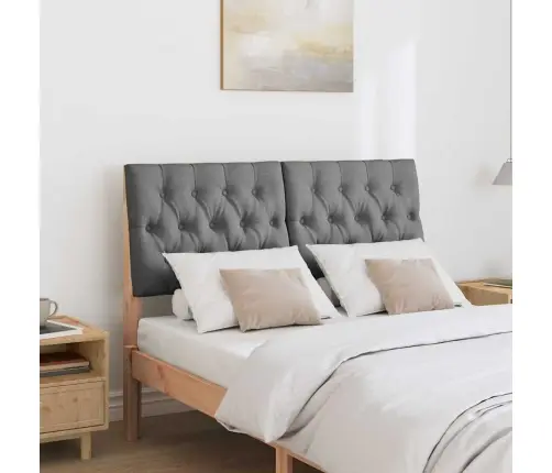 Polsterdatud Voodiots Tumehall 120 Cm Tahke Mänd