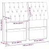 Apmušta Lovos Galvūgalis Taupe 120 Cm Kietos Pušies Mediena Apmušta Lovos Galvūgalis Taupe 120 Cm Kietos Pušies Mediena