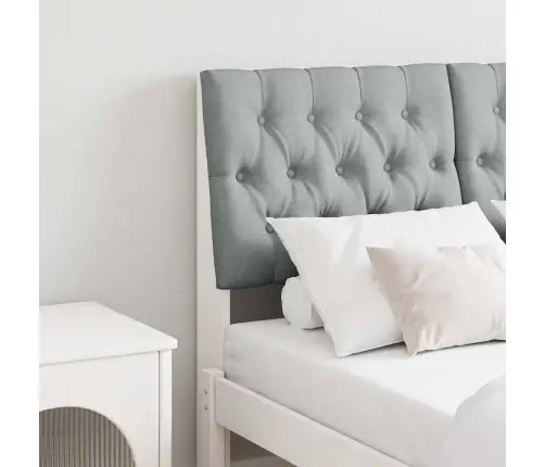 Mīkstināts Gultas Galvgalis Gaiši Pelēks 120 Cm Vidaxl