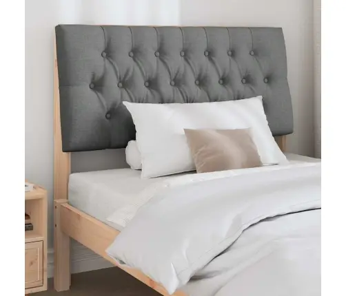 Mīkstināts Gultas Galvgalis Tumši Pelēks 100 Cm Vidaxl