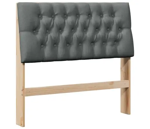 Mīkstināts Gultas Galvgalis Tumši Pelēks 100 Cm Vidaxl