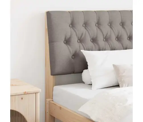 Apmušta Lovos Galvūgalis Taupe 100 Cm Kietos Pušies Mediena