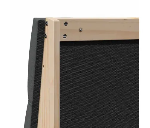 Polsterdatud Voodiots Tumehall 80 Cm Tahke Mänd