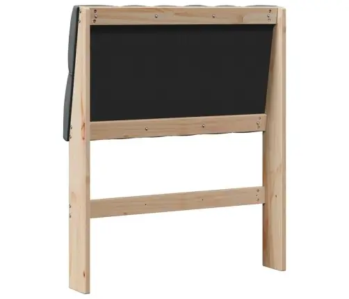 Polsterdatud Voodiots Tumehall 80 Cm Tahke Mänd