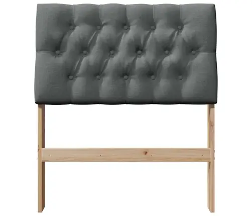 Polsterdatud Voodiots Tumehall 80 Cm Tahke Mänd