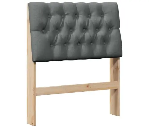 Polsterdatud Voodiots Tumehall 80 Cm Tahke Mänd