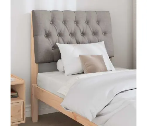 Apmušta Lovos Galvūgalis Taupe 80 Cm Kietos Pušies Mediena