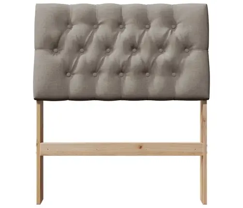 Apmušta Lovos Galvūgalis Taupe 80 Cm Kietos Pušies Mediena