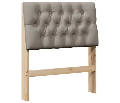 Apmušta Lovos Galvūgalis Taupe 80 Cm Kietos Pušies Mediena