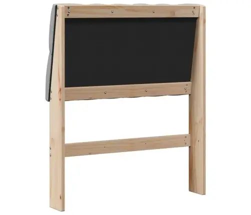 Polsterdatud Voodiots Helehall 75 Cm Tahke Mänd