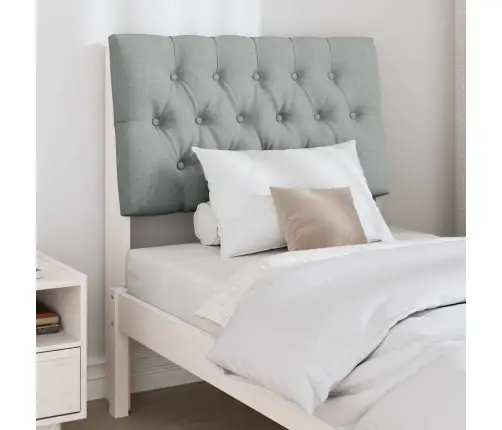 Mīkstināts Gultas Galvgalis Gaiši Pelēks 75 Cm Vidaxl