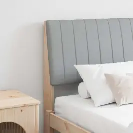 Mīkstināts Gultas Galvgalis Gaiši Pelēks 200 Cm Vidaxl